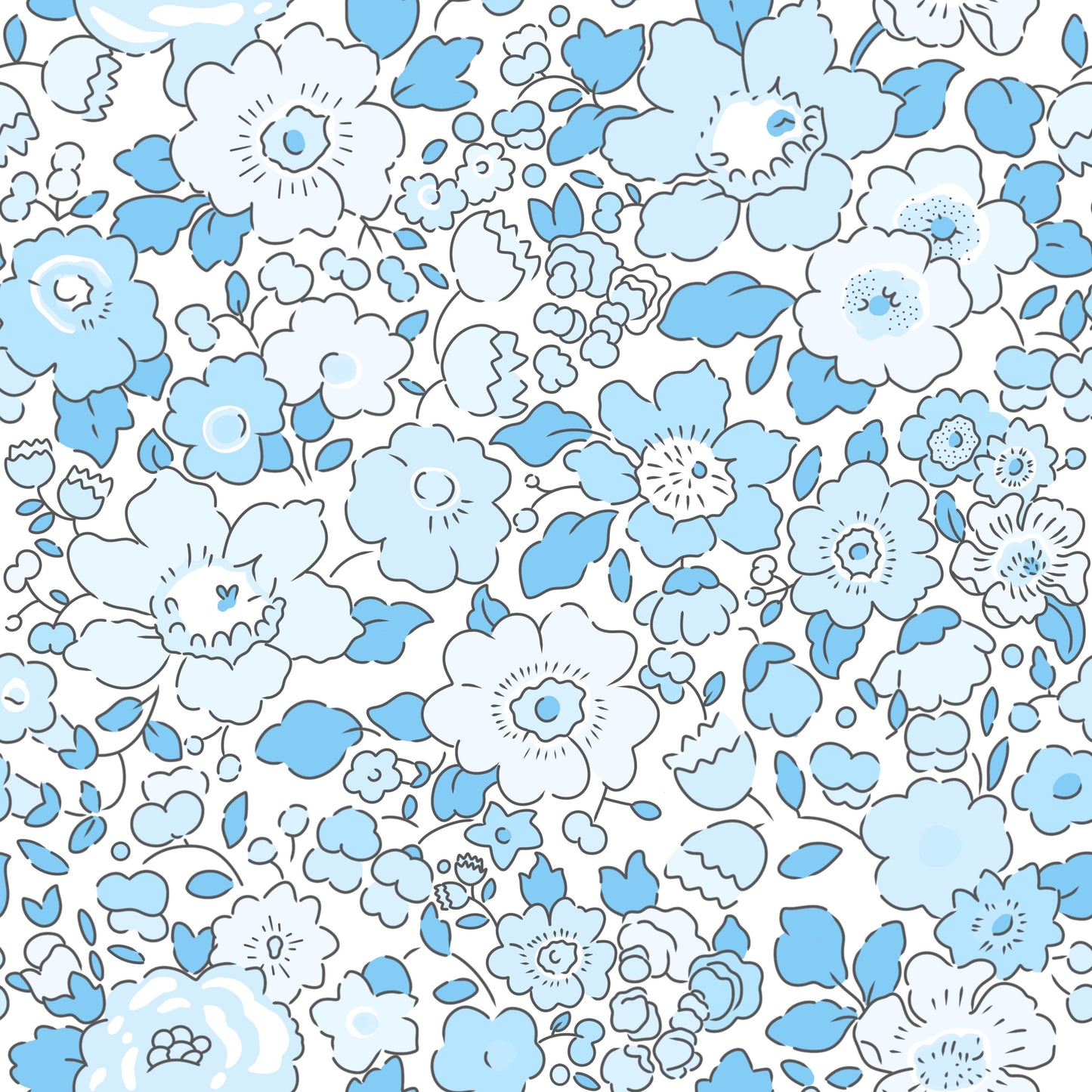 MPB Ditsy Floral Blue