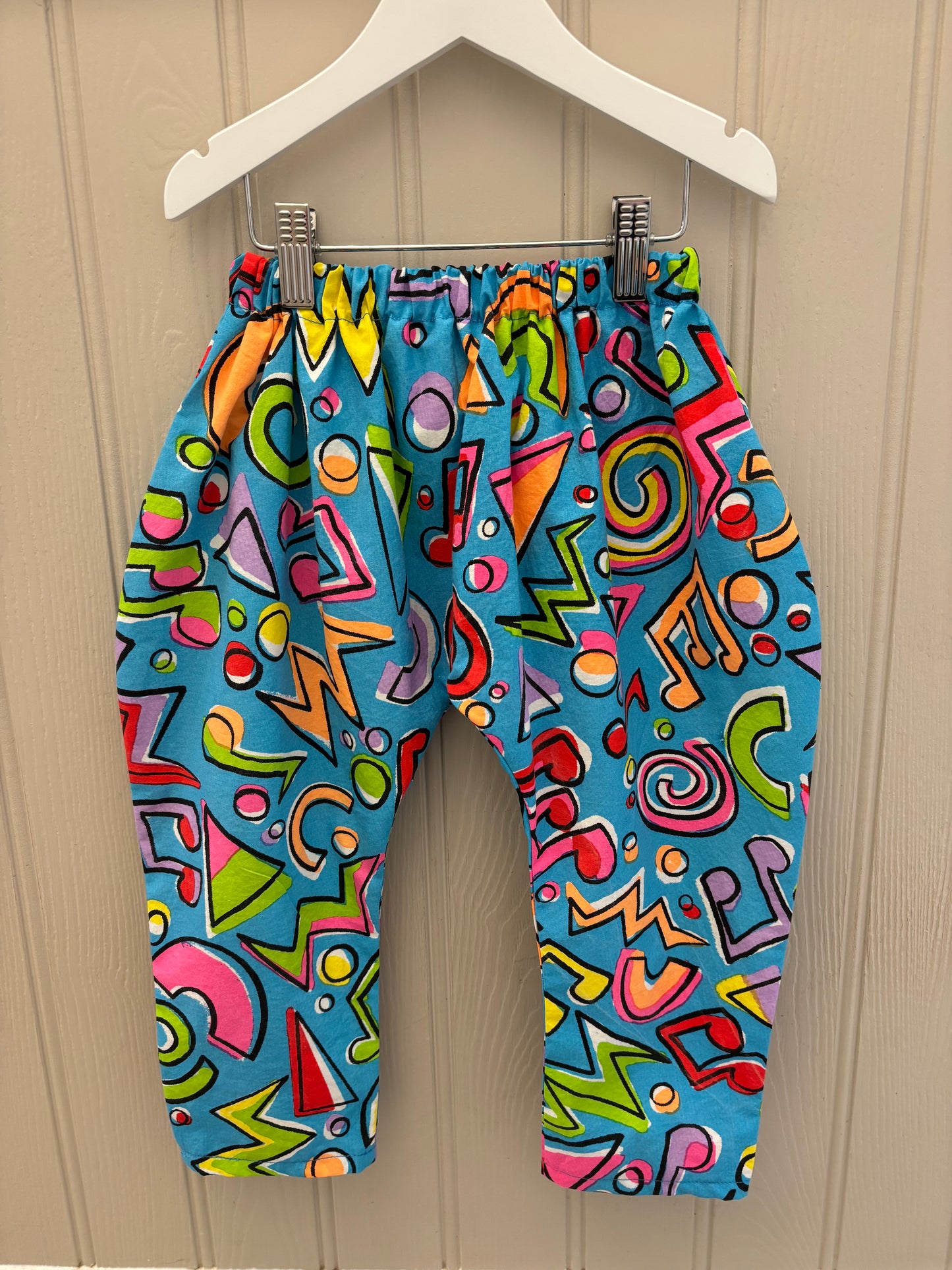 BRIGHT harem style trousers 2-3 years