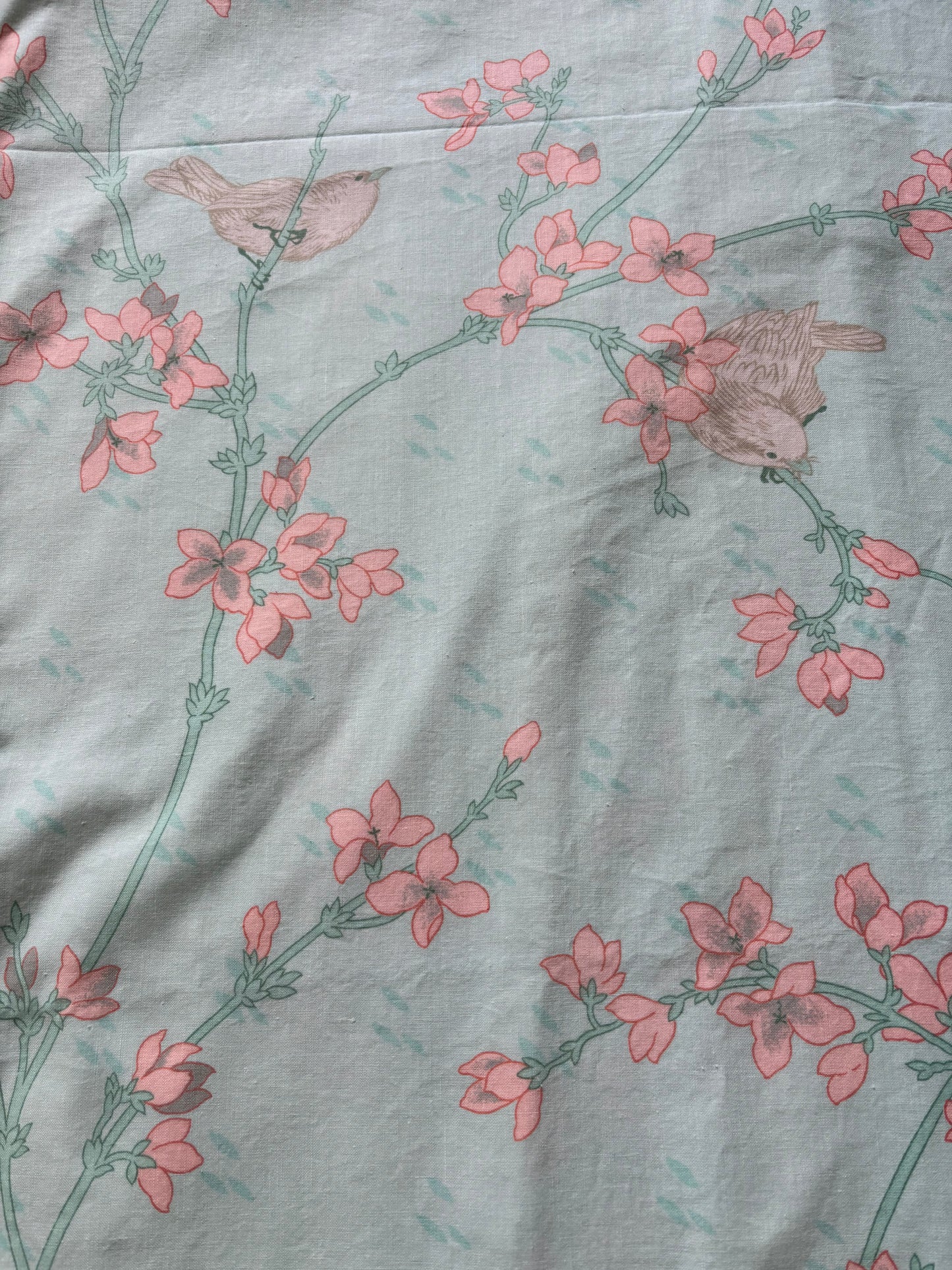 Rare vintage light blue/ pink birds