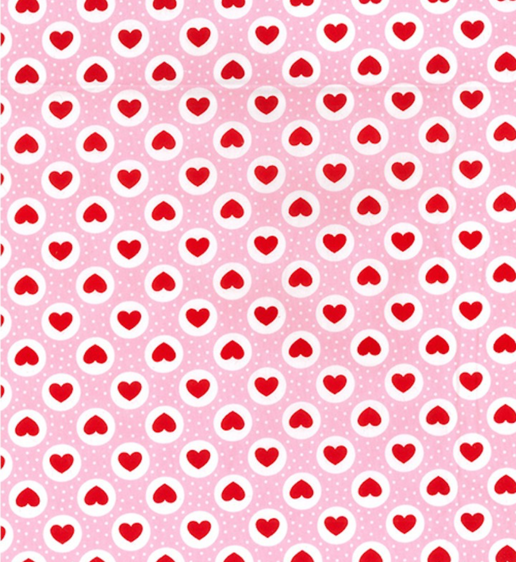 Pink bubble hearts