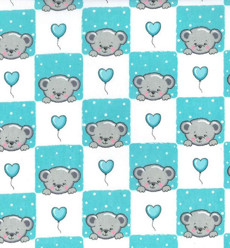 Blue teddy bears