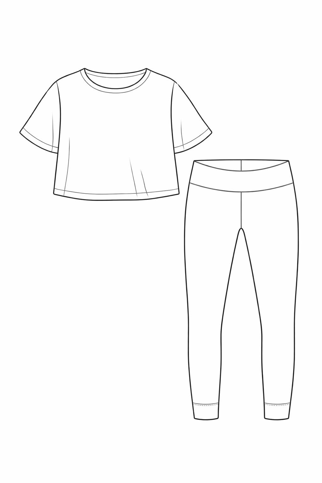 Pads Jersey Leggings Set