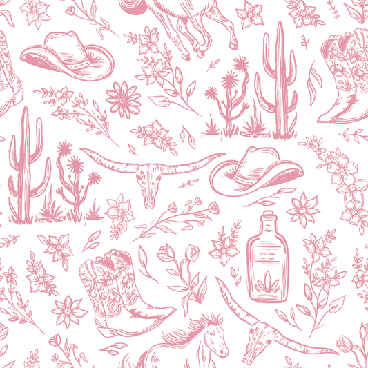 Pink Toile Western