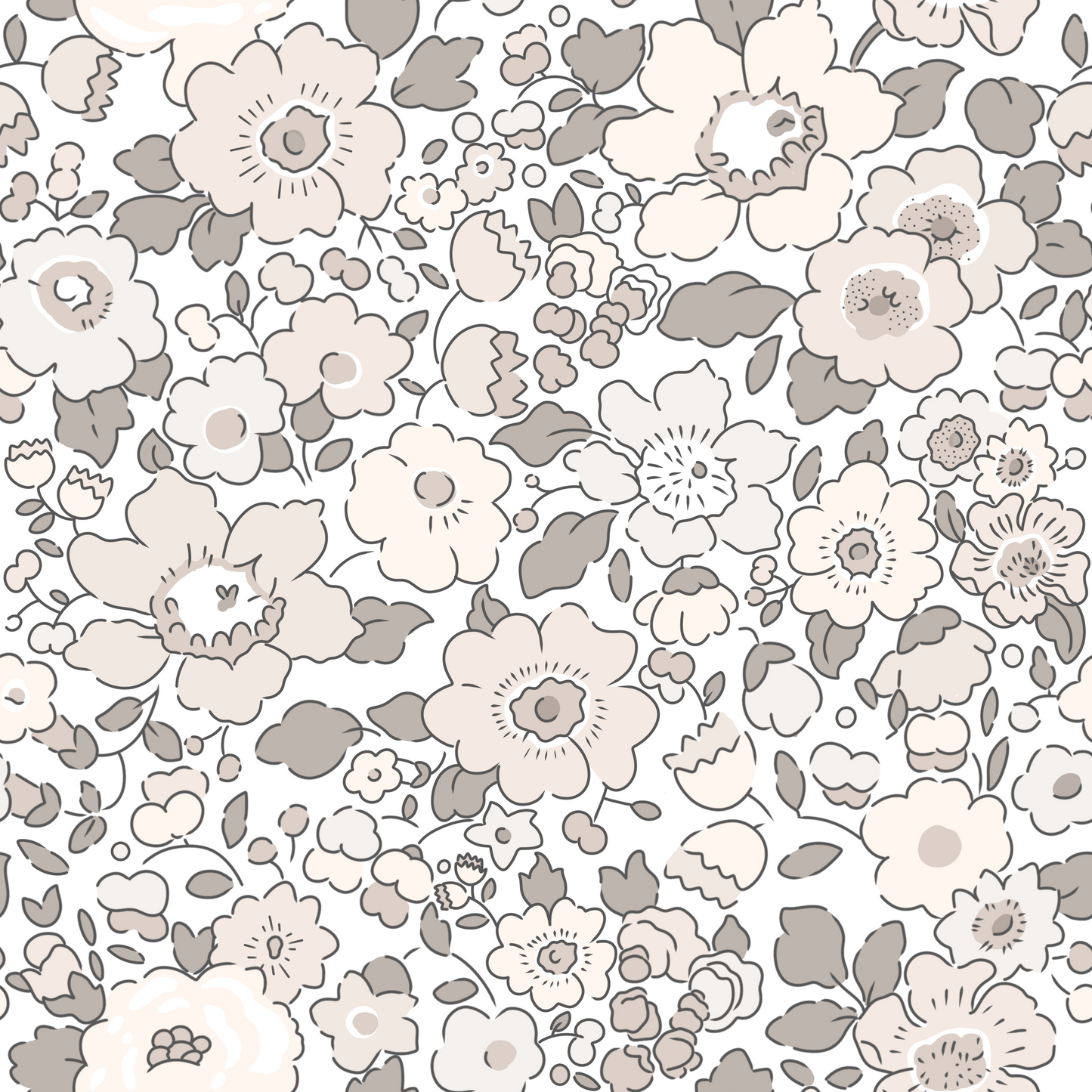 MPB Ditsy Floral Greige
