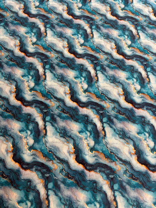 Blue Marble Fabric
