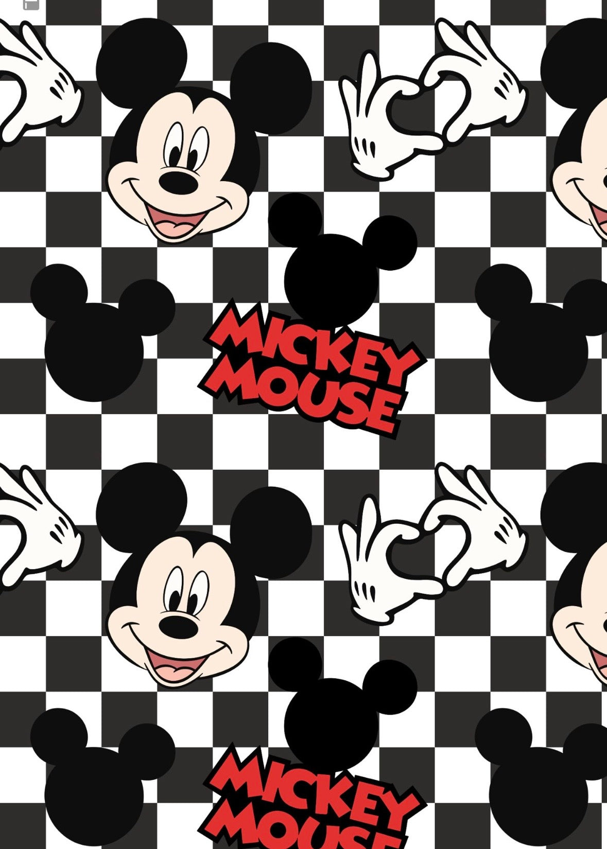 Mickey black and white