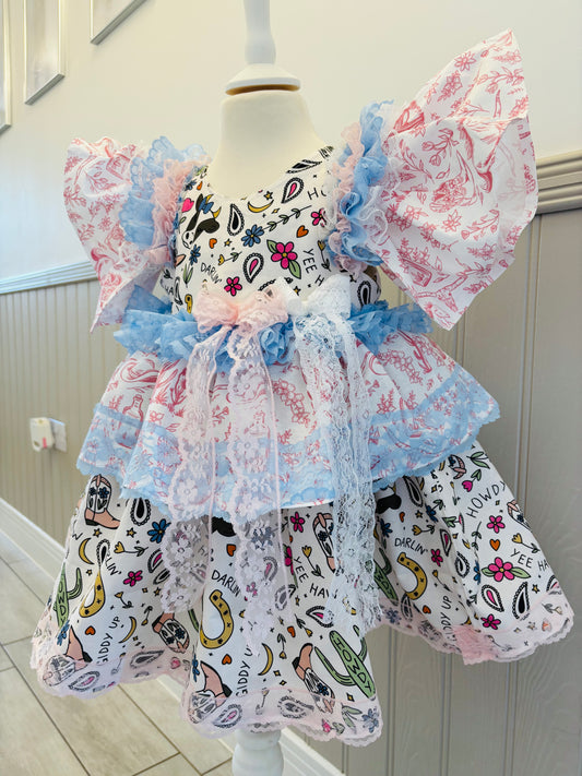 Fancy cowgirl dress 3/4 years