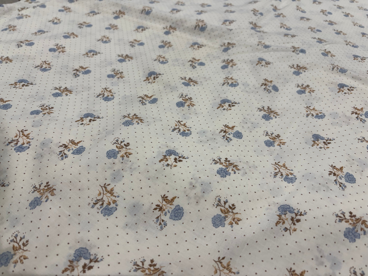 Blue vintage ditsy florals