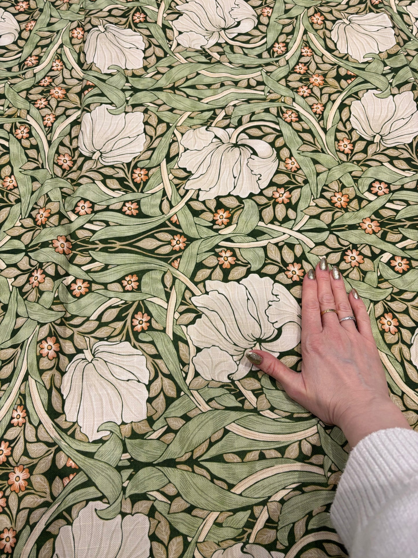 William Morris style thick fabric