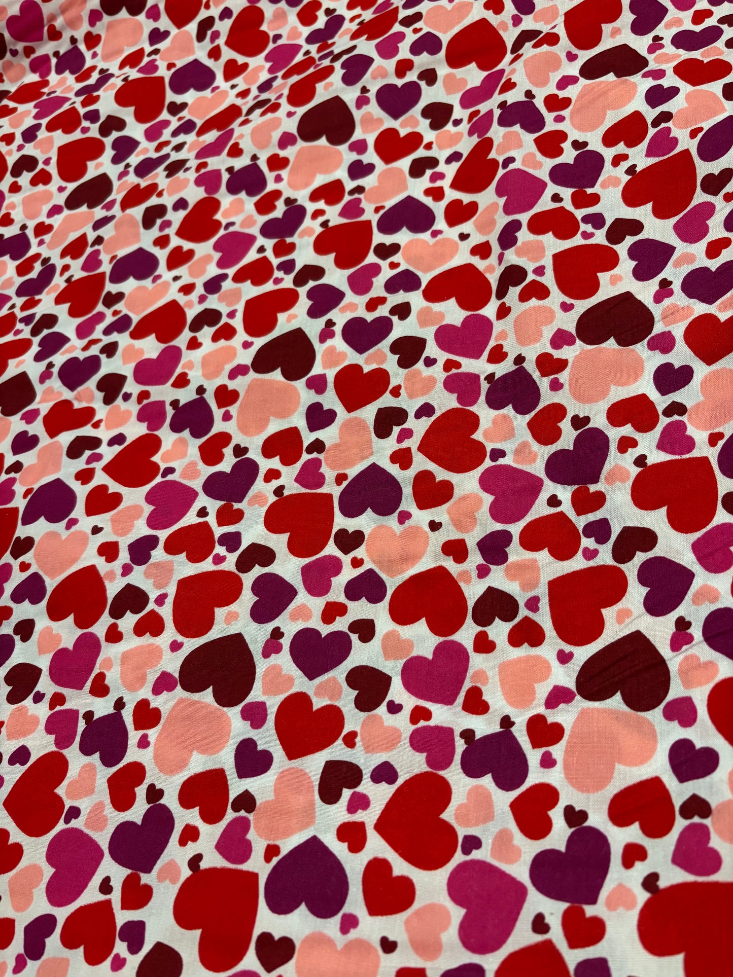 Confetti hearts fabric