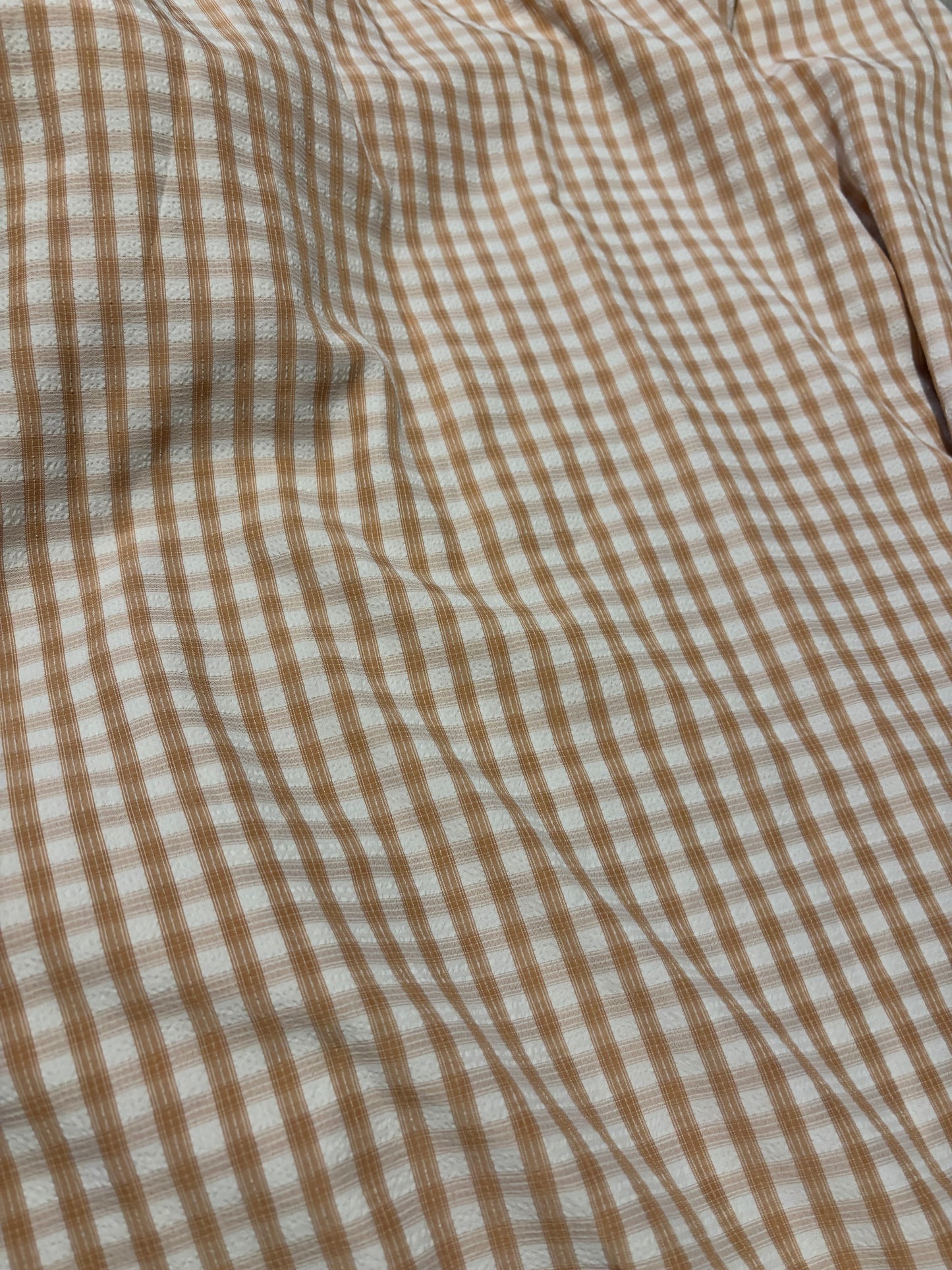 Neutral check fabric