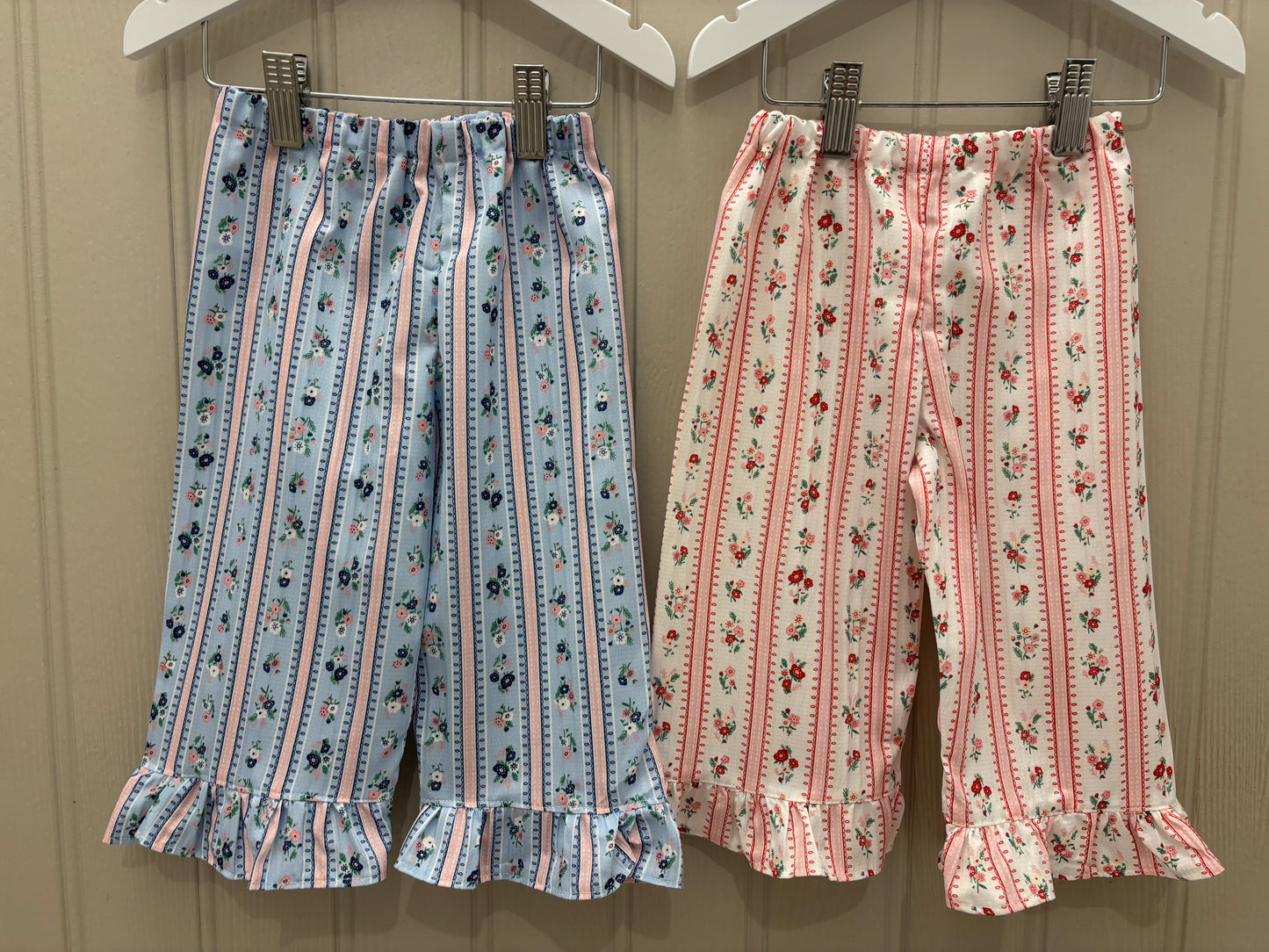 PINK Isadora ruffle trousers 9-12 months