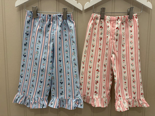 PINK Isadora ruffle trousers 9-12 months
