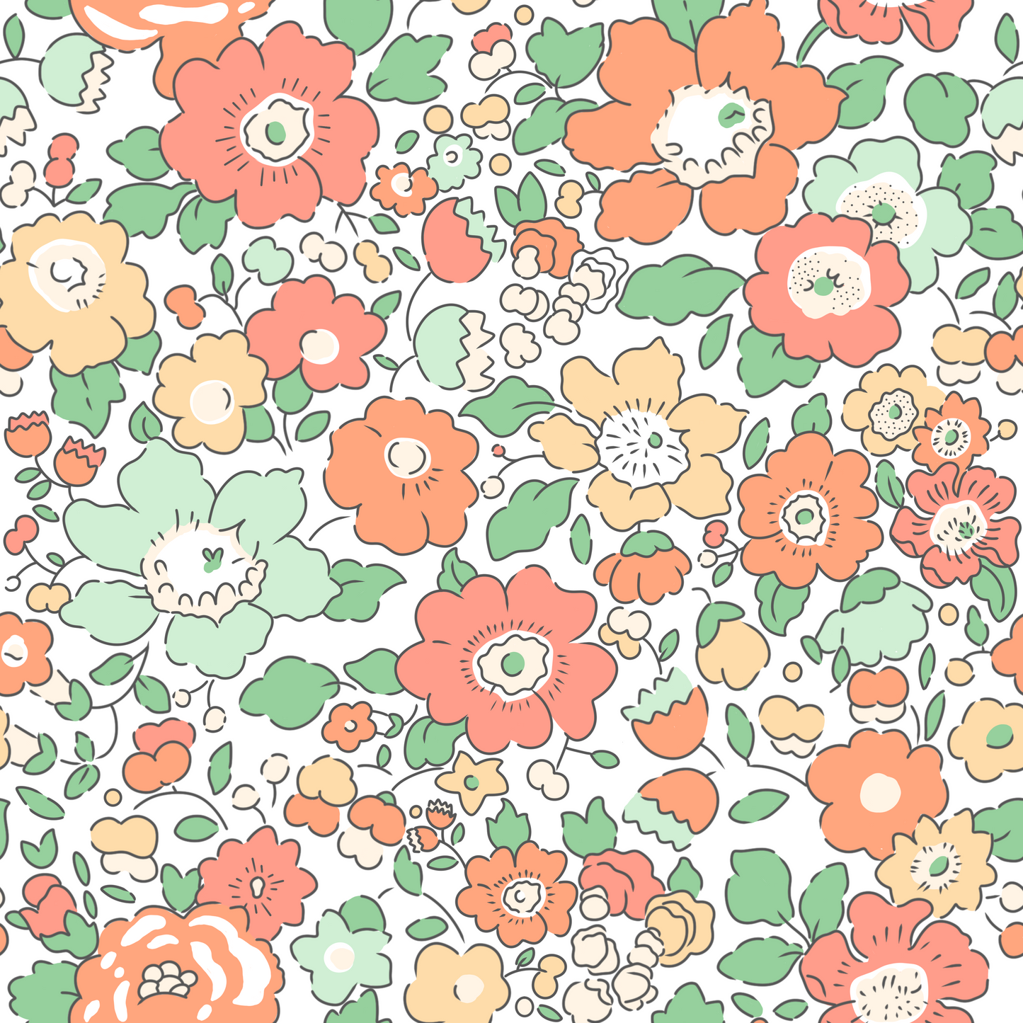 MPB Ditsy Floral Macaroons