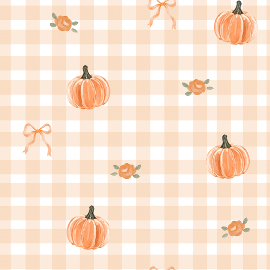 Pumpkin gingham