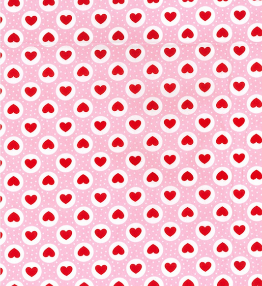 Pink bubble hearts