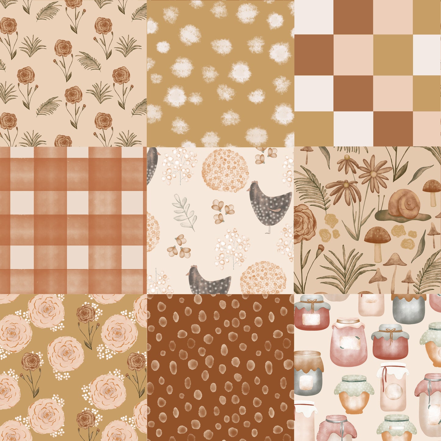 Fall Patchwork Multi